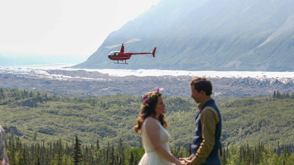 Helicopter Wedding in Alaska